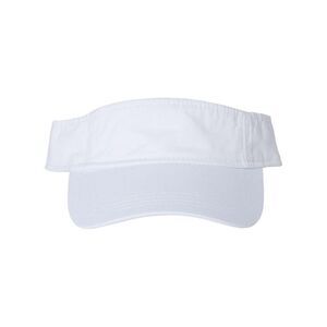 Valucap Bio-Washed Visor / White